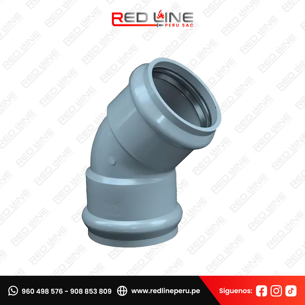 Codo 22.5° Inyectado UF PVC ERA