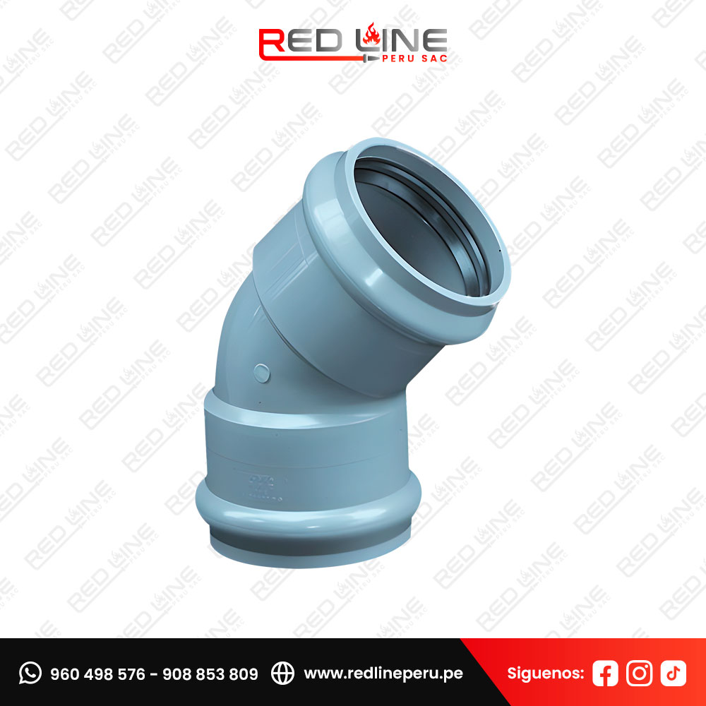 Codo 45 Inyectado UF PVC ERA