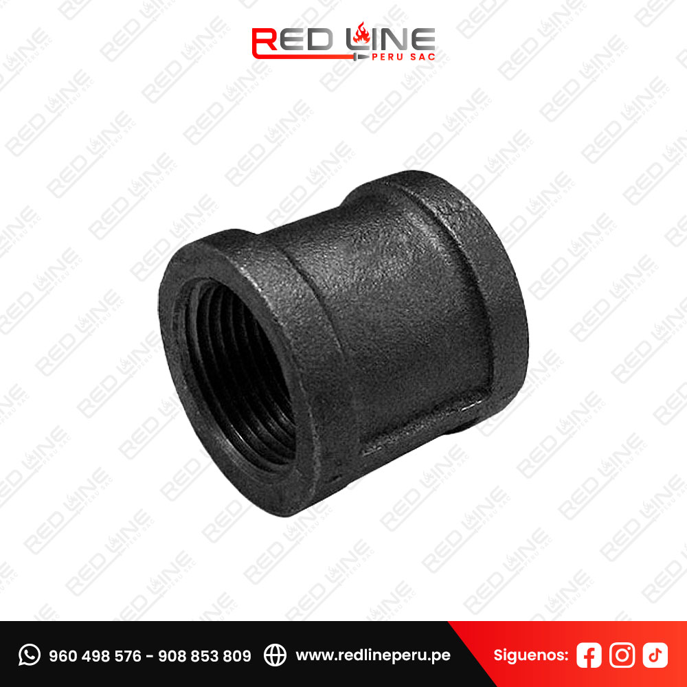 Unión simple fierro negro x 300 lbs